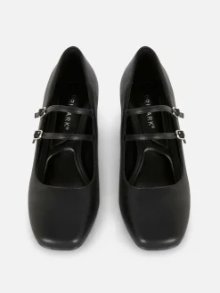 Mary Janes Aus Kunstleder Mit Absatz