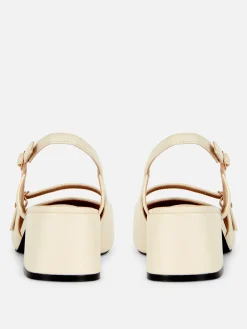 Mary-Jane-Slingbacks Mit Blockabsatz