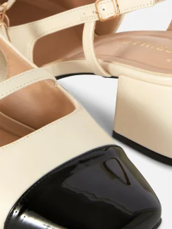 Mary-Jane-Slingbacks Mit Blockabsatz