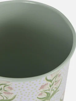 Metall-Blumentopf Mit Print