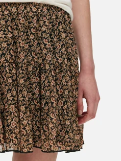 Minirock Mit Chiffonlagen