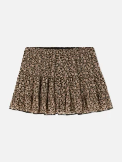 Minirock Mit Chiffonlagen
