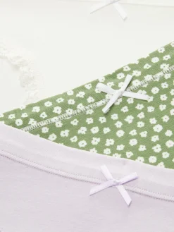 Minislips Mit Spitzenbesatz, 3er-Pack