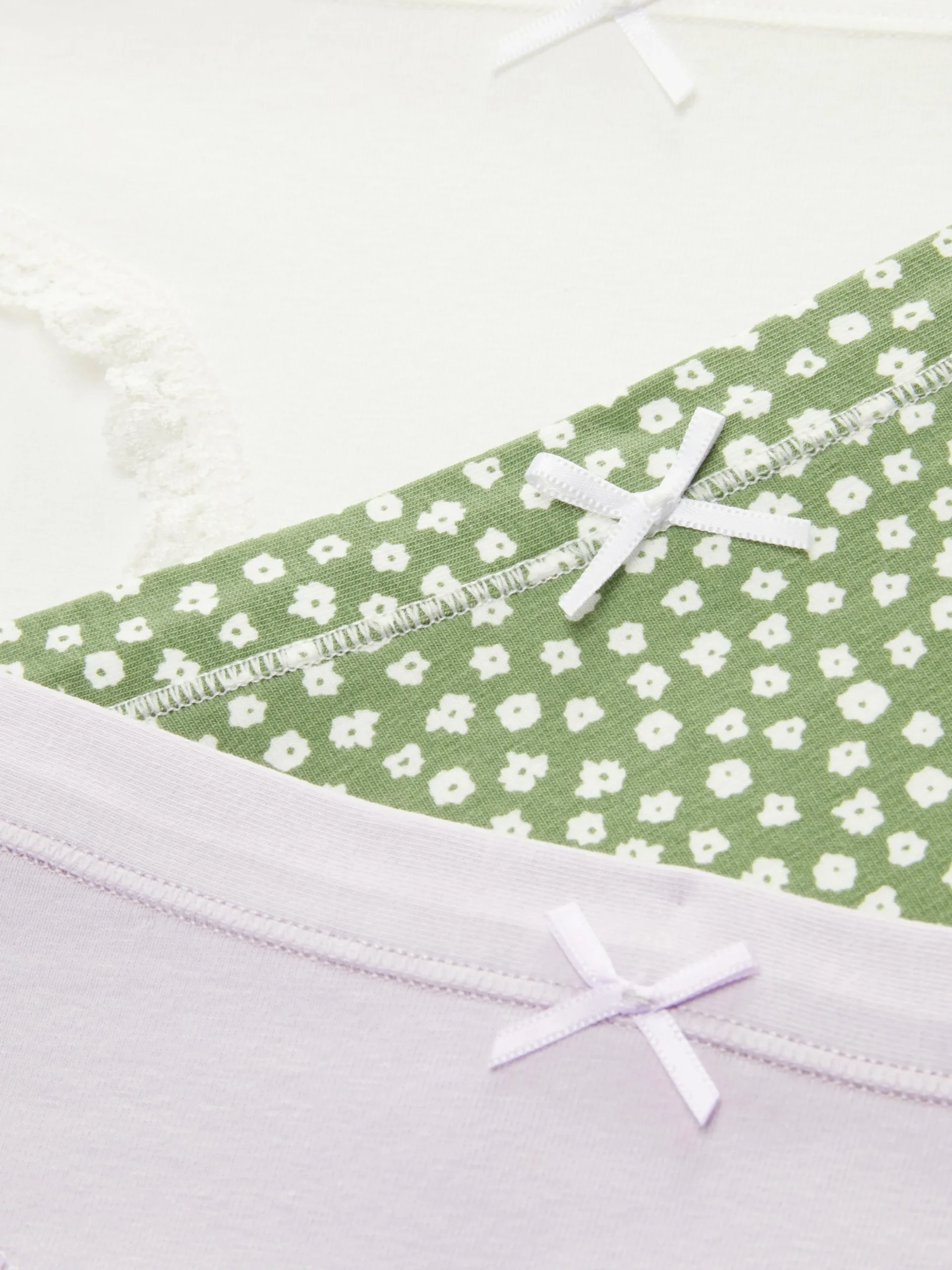 Minislips Mit Spitzenbesatz, 3er-Pack