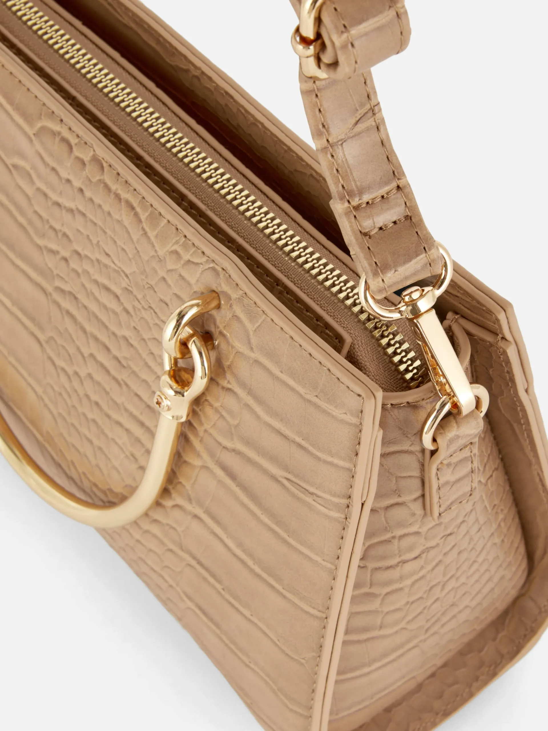 Mini-Tragetasche In Kroko-Optik
