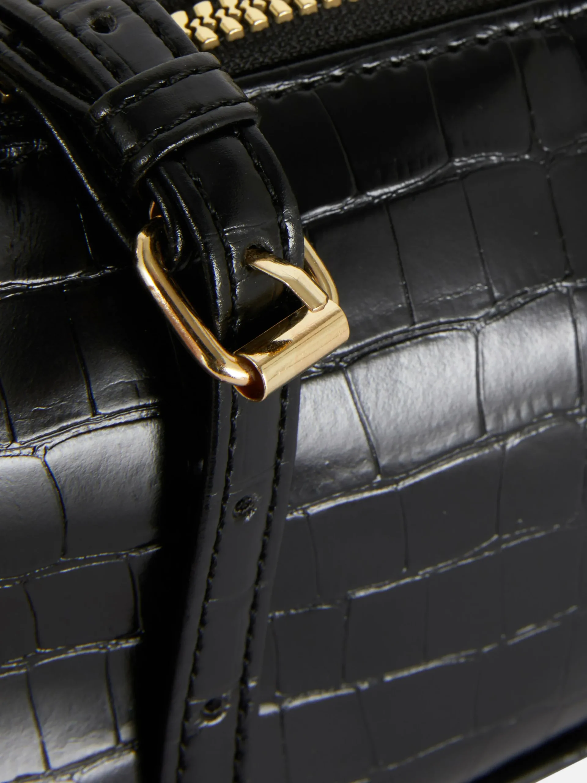 Mini-Umhängetasche In Kroko-Optik