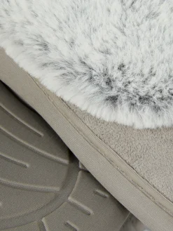 Mokassin-Hausschuhe Mit Kunstpelzfutter