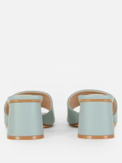 Mules Mit Blockabsatz