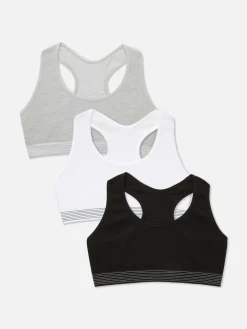 Nahtlose, Kurze Tops Mit Racerback, 3er-Pack