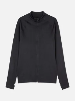 Nahtlose Performance-Jacke Mit Reißverschluss