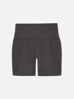 Nahtlose Performance-Shorts Mit Hoher Taille
