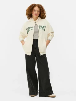 Oversize-Kapuzenpullover Mit Reißverschluss