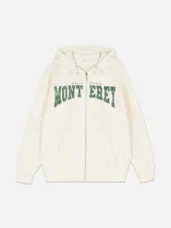 Oversize-Kapuzenpullover Mit Reißverschluss