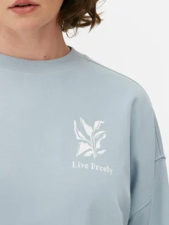 Oversize-Sweatshirt Mit Grafik