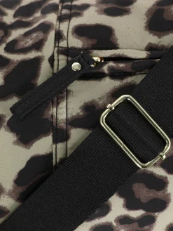 Oversize-Umhängetasche Mit Leopardenmuster