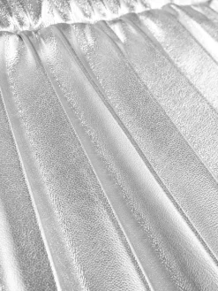 Plisseerock In Metallic-Optik
