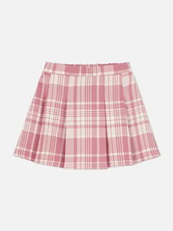 Plissierter Rock Mit Karomuster