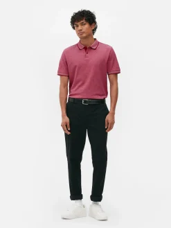 Poloshirt Aus Birdseye-Gewebe