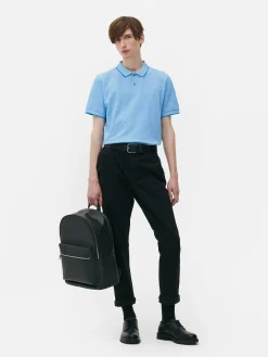 Poloshirt Aus Birdseye-Gewebe