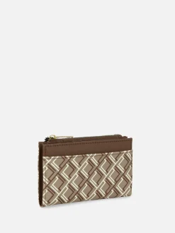 Portemonnaie Mit Monogramm Und Reißverschluss