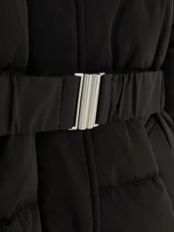 Pufferjacke Mit Gürtel