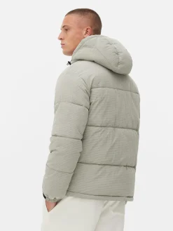 Pufferjacke Mit Karomuster