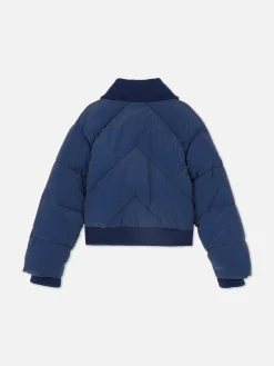 Pufferjacke Mit Kragen