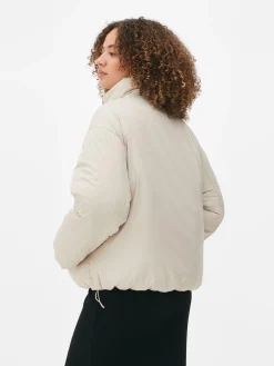 Pufferjacke Mit Trichterkragen