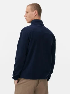 Pullover Aus Fleece Mit Halbem Reißverschluss