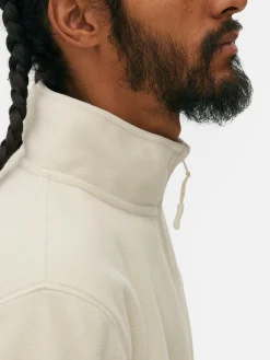 Pullover Aus Fleece Mit Halbem Reißverschluss