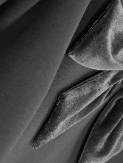 Pullover Mit Puffärmeln Und Samtschleife