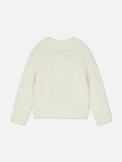 Pullover Mit Zopfmuster