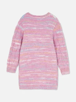 Pulloverkleid Mit Zopfmuster Und Strumpfhose Im Set