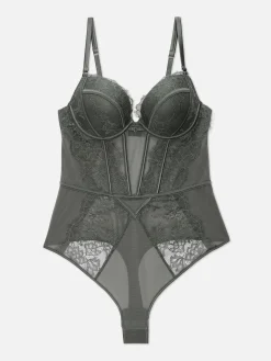 Push-Up-Bodysuit Mit Spitze