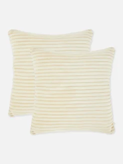 Rechteckige Kissen Mit Rippenstruktur, 2er-Pack