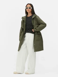 Regenparka Mit Kordelzug