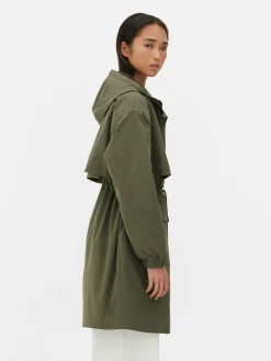 Regenparka Mit Kordelzug