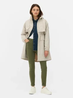 Regenparka Mit Kordelzug