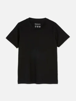 Regular-Fit-T-Shirt Mit Rundhalsausschnitt