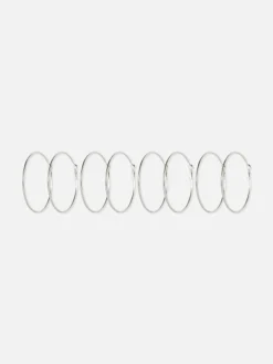 Röhren-Creolen, 4er-Pack