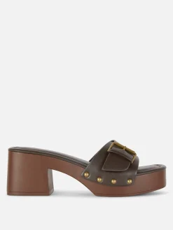 „Rita Ora“ Clogs Mit Blockabsatz