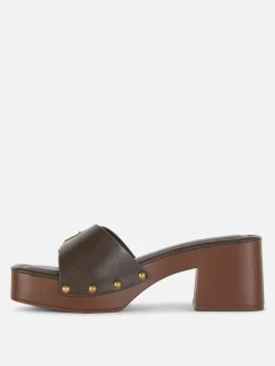 „Rita Ora“ Clogs Mit Blockabsatz