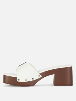 „Rita Ora“ Clogs Mit Blockabsatz