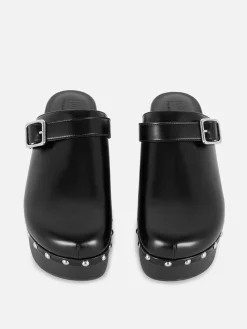 „Rita Ora“ Clogs Mit Blockabsatz Und Nieten