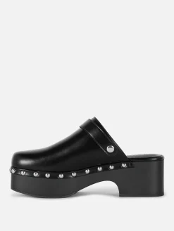 „Rita Ora“ Clogs Mit Blockabsatz Und Nieten