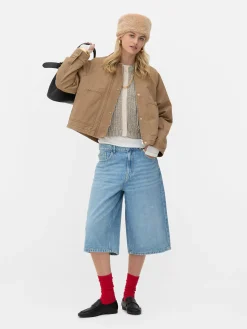 „Rita Ora“ Denim-Bermudashorts