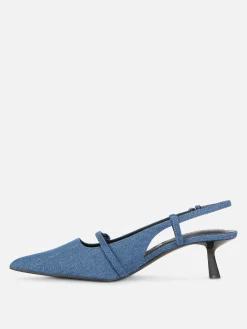 „Rita Ora“ Denim-Heels Mit Schnalle