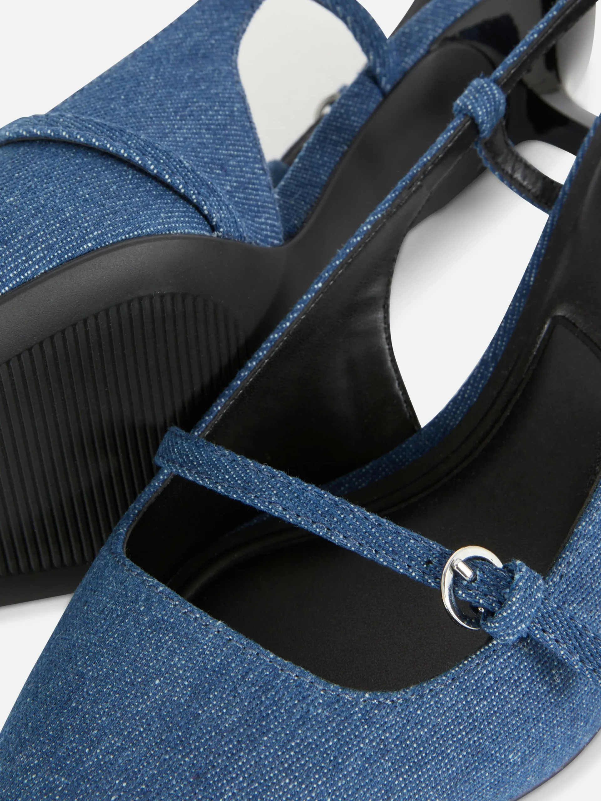 „Rita Ora“ Denim-Heels Mit Schnalle