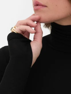 „Rita Ora“ Langarmshirt Mit Rollkragen