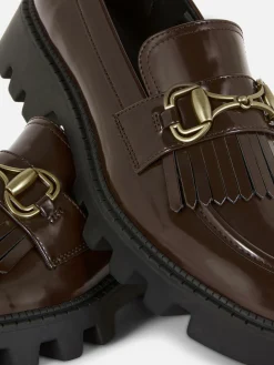 „Rita Ora“ Loafer Mit Kiltfransen Und Dicker Sohle